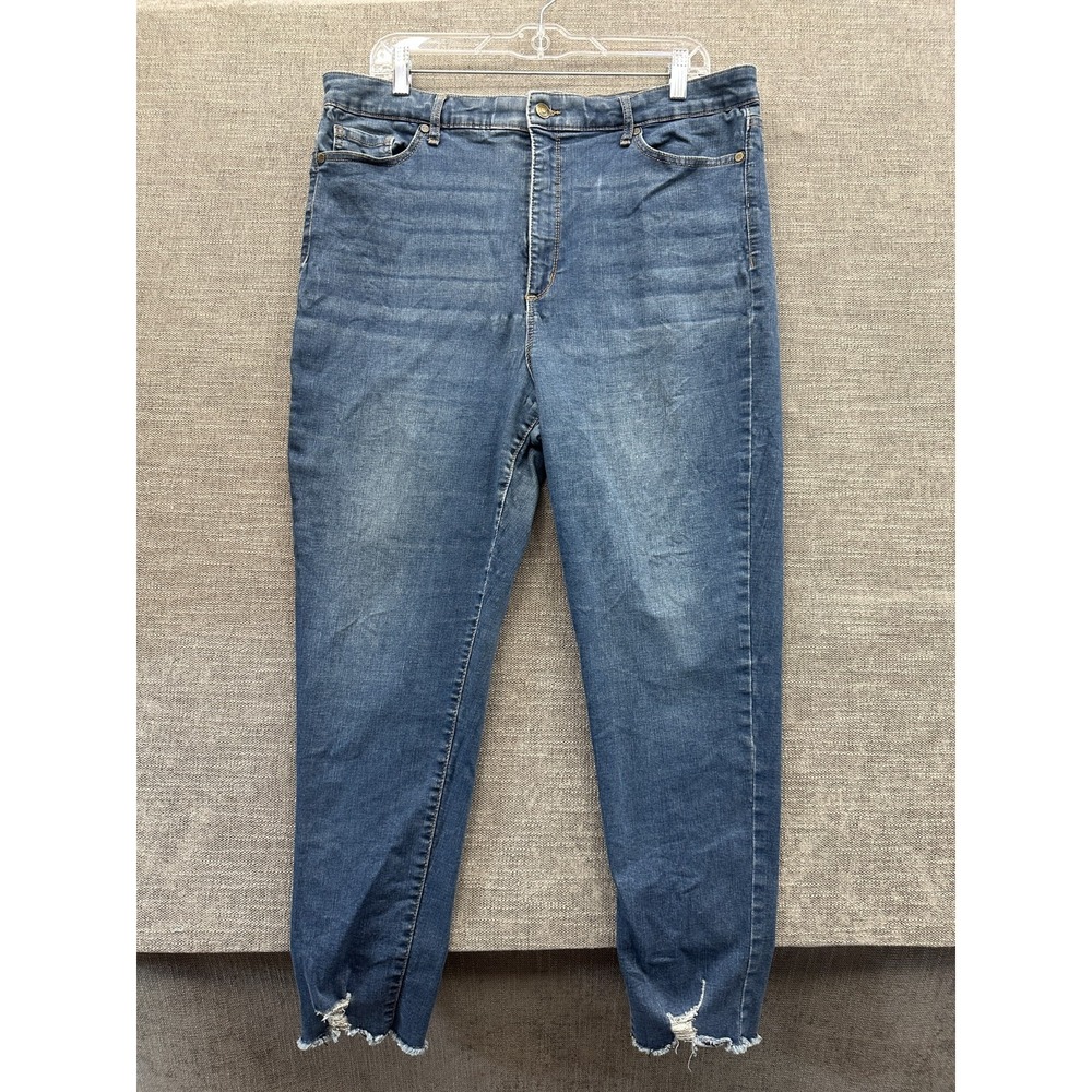 Sofia Jeans By Sofia Vergara Rosa Curvy Ankle Jeans Womens 20 Blue Denim Stretch